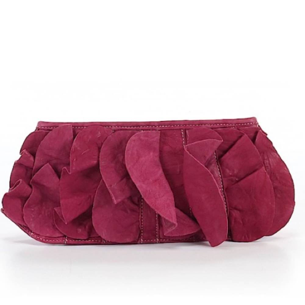 Pink leather clutch purse. Brand new with tags